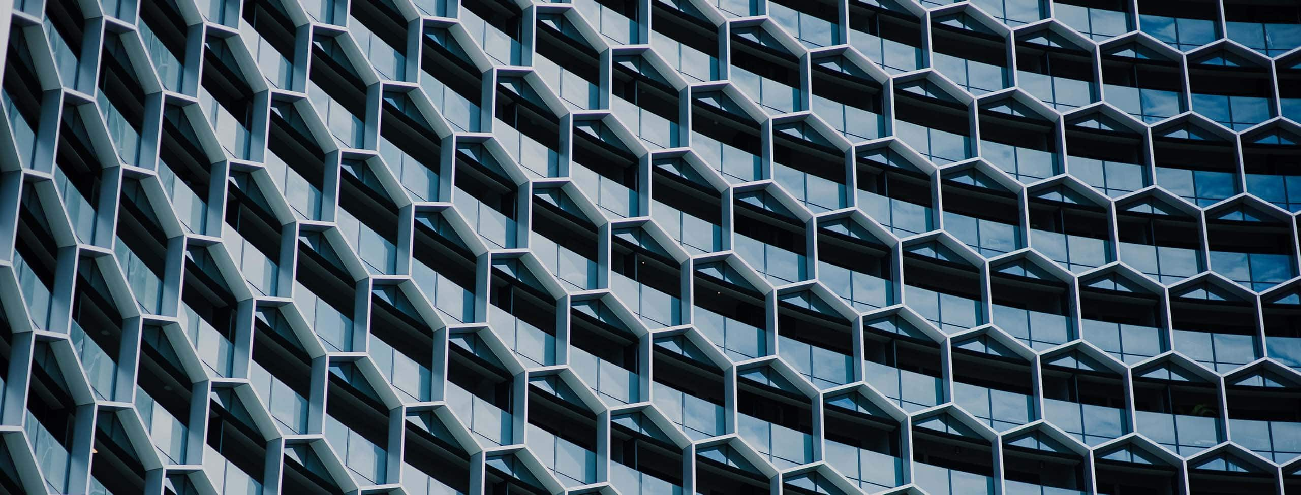 building exterior hexagons