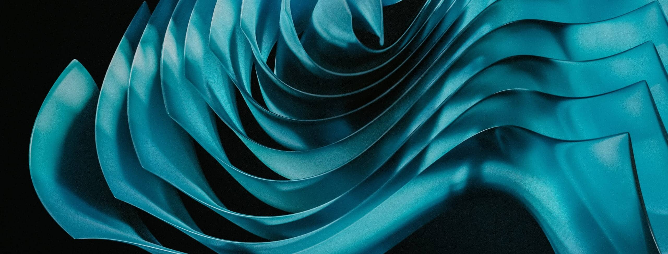 Abstract blue wave